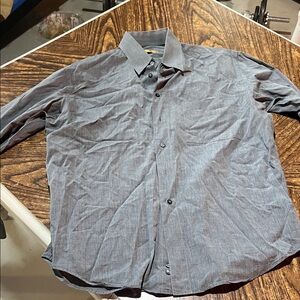 Donna Karan Charcoal Button-Up Shirt